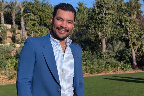 Owen Howe, smiling, in a blue blazer