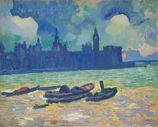 The Houses of Parliament by Westminster Bridge